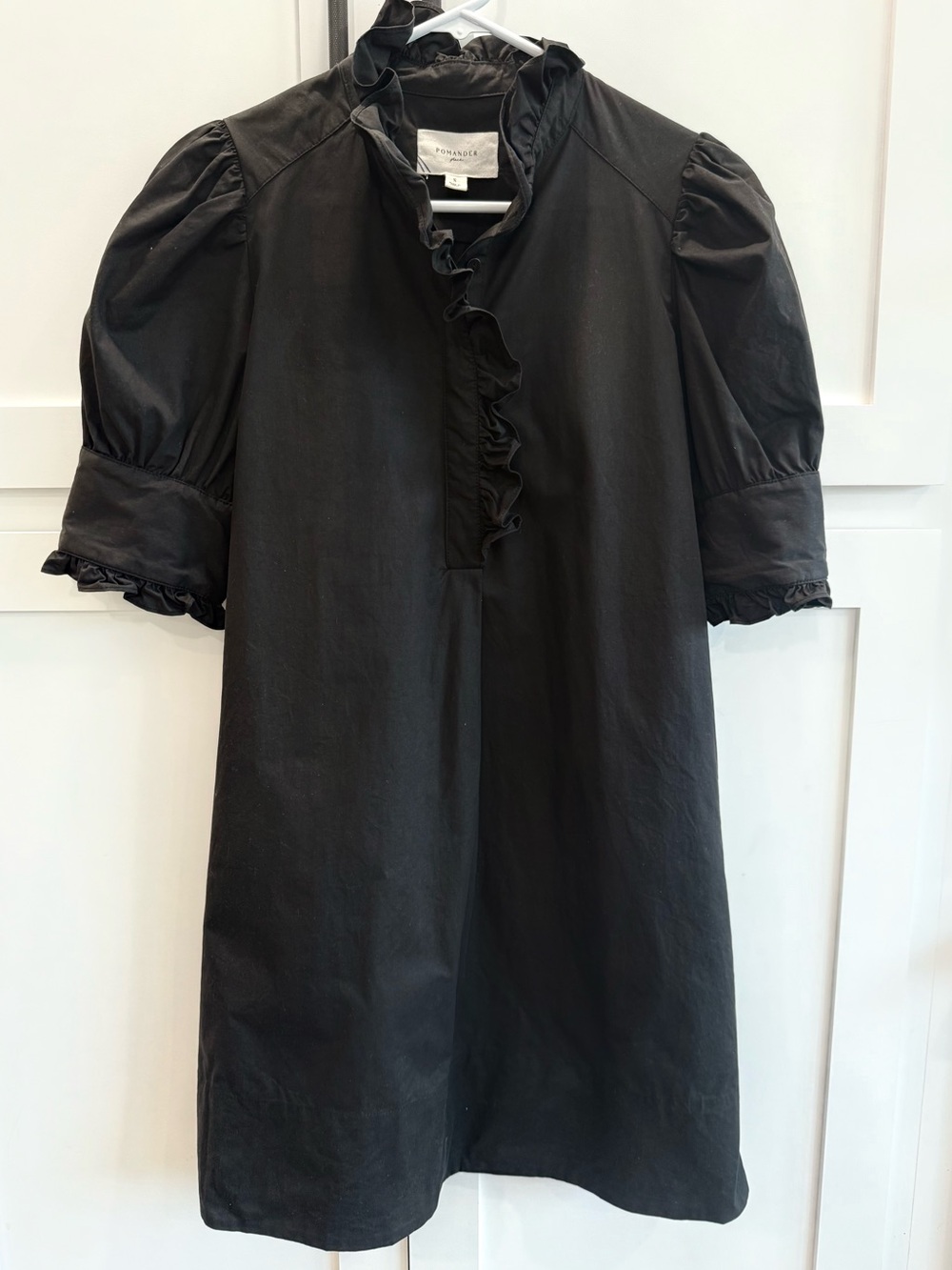 Pomander Place Black Dress with Ruffle Trim by Tuckernuck.